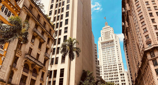 Centre ville de Sao Paulo, Brésil