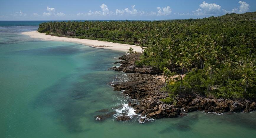 Plage de l'Île de Boipeba, Brésil.
