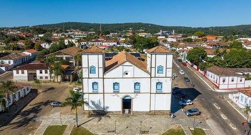 Pirenopolis à Goias, Brésil. Ancienne église catholique de la ville historique.