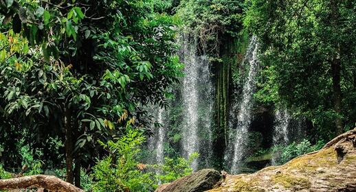 Cascade vers Phnom Kulen