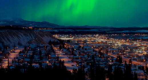 Ville de Whitehorse dans le Yukon au Canada