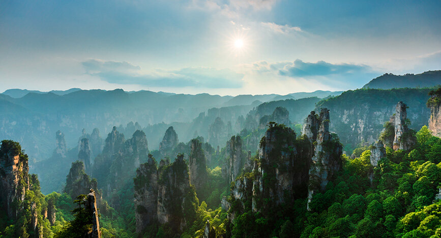 Parc National Zhangjiajie en Chine