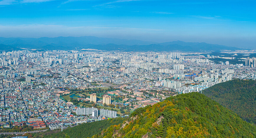 Daegu, montagne d’Apsan, Corée du Sud