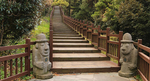 Figures de pierre, Ile de Jeju, Corée du Sud
