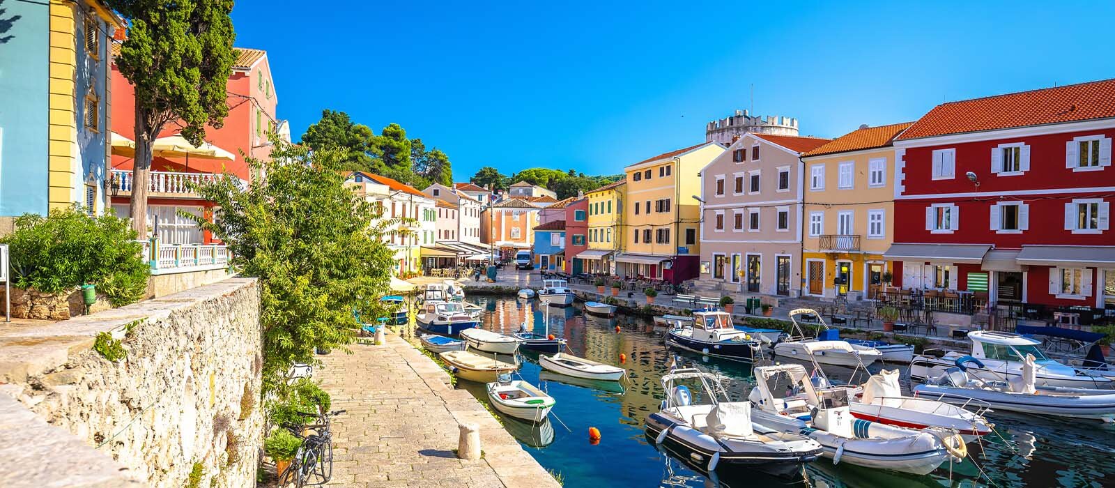 île de Losinj, île de Cres, Croatie.