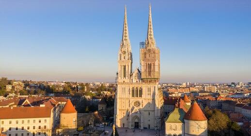 Cathédrale de Zagreb en Croatie.