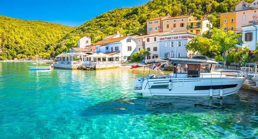 Village de Valun, île de Cres, Croatie.