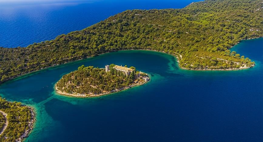 Ile de Mljet, Croatie.