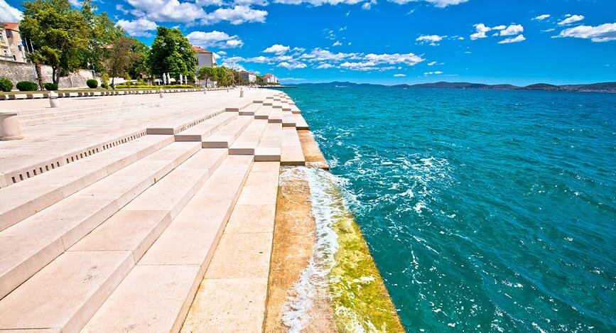 Organes marins de Zadar, Croatie.