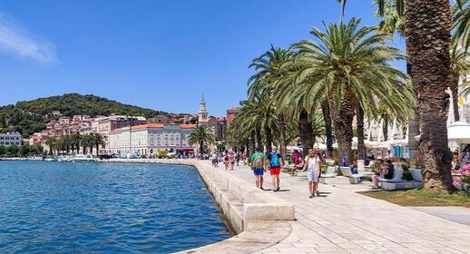 Promenade Riva de Split, Croatie