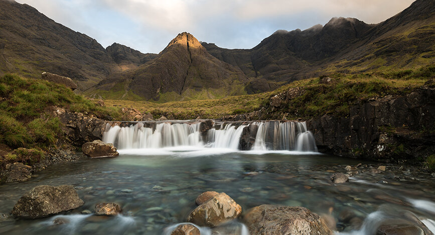 Fairy Pools sur l'ile de Skye en Ecosse