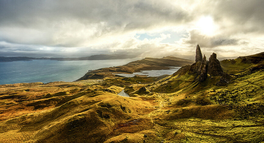 Old Man of Storr sur l'îe de Skye en Ecosse