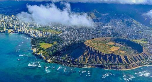 Diamond Head, Honolulu, Hawaï, USA.