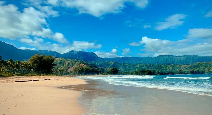 Hanalei Bay, Hawaii, USA.