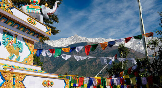 Ville de Dharamsala en Inde