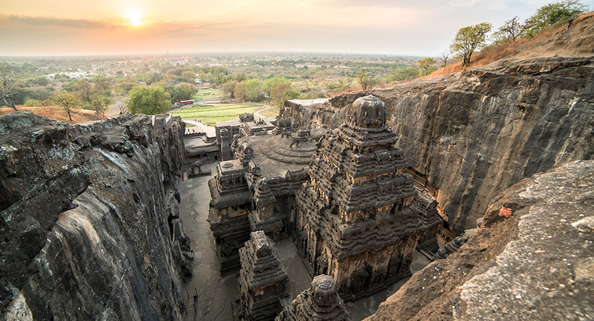 Grottes d'Ellora en Inde