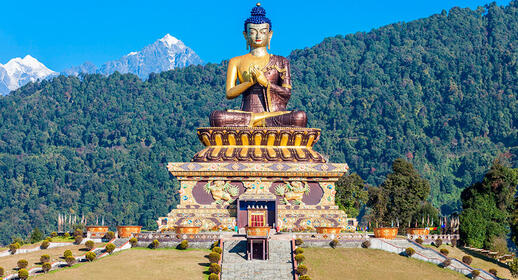 Temple Gangtok au Sikkim en Inde