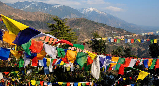 McLeod Ganj en Inde du nors