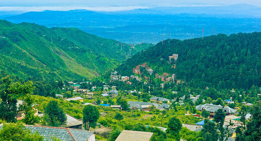 Village de Dharamkot en Inde du nord