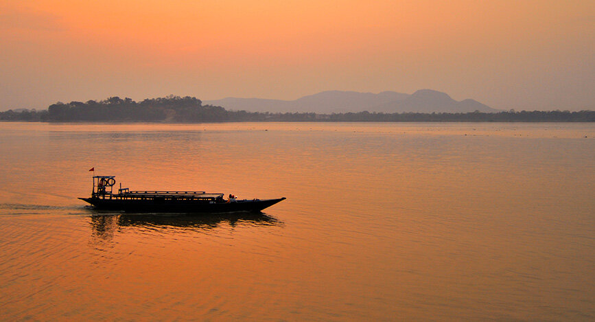 Paysage du Assam en Inde