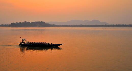 Paysage du Assam en Inde
