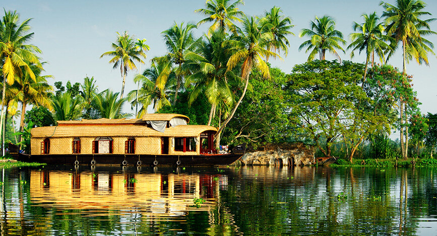 Paysage du Kerala en Inde