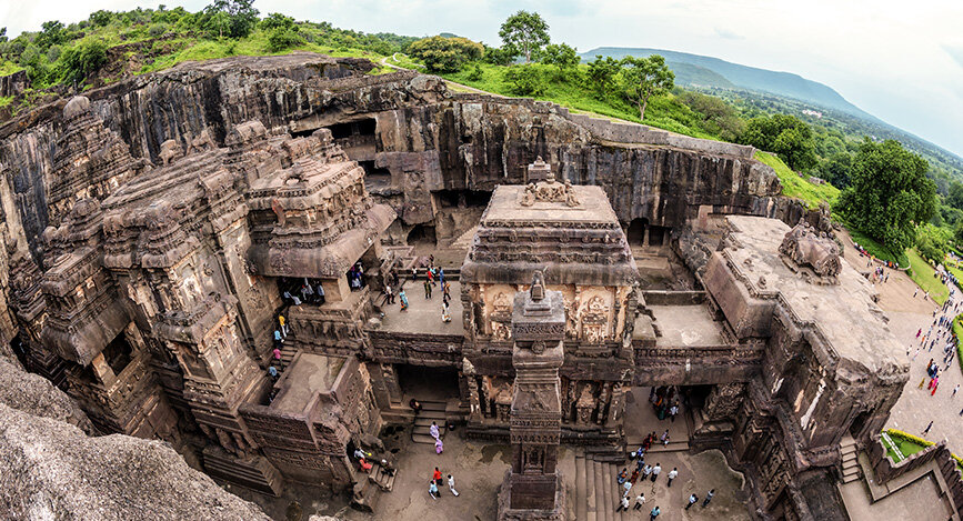 Paysage de Maharashtra en Inde