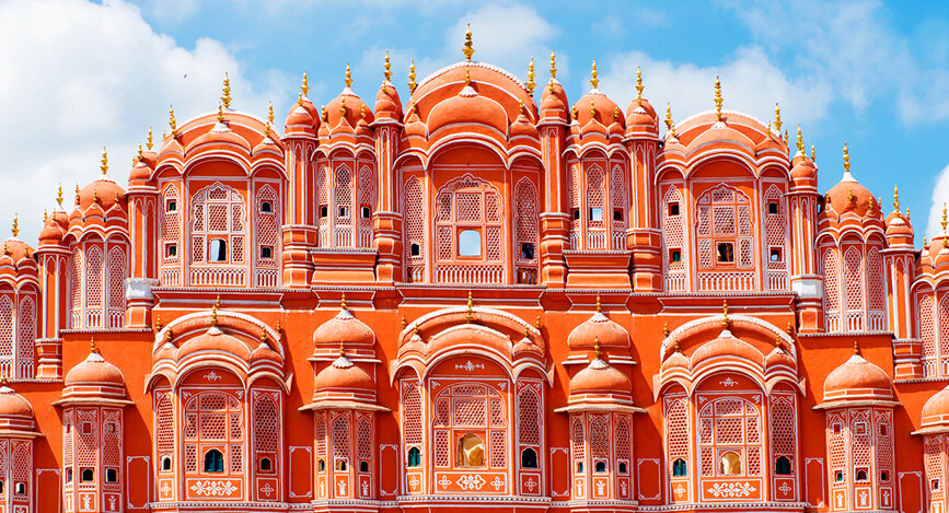 palace Hawa Mahal à Jaipur au Rajasthan en Inde