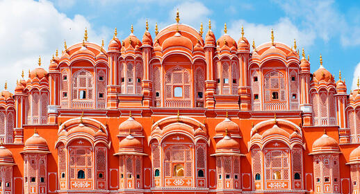 palace Hawa Mahal à Jaipur au Rajasthan en Inde