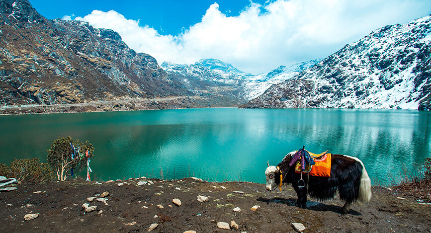 Paysage du Sikkim en Inde