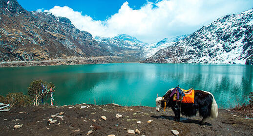 Paysage du Sikkim en Inde