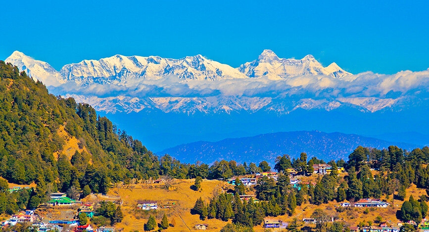 Paysage de l'Uttarakhand en Inde