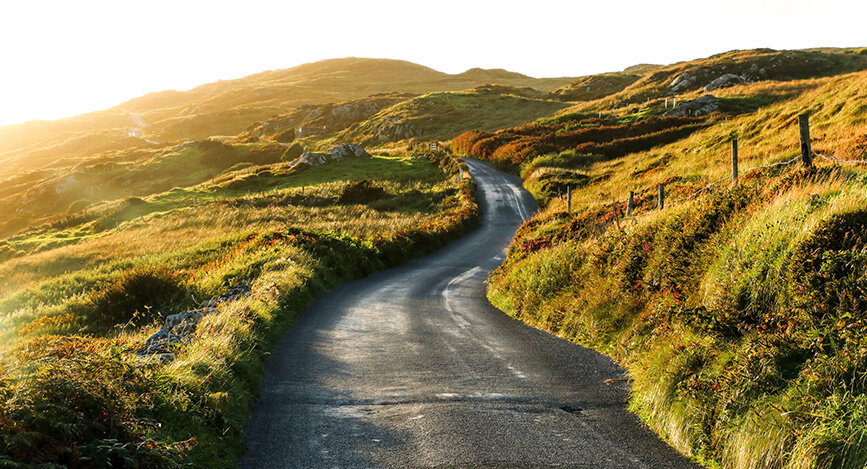 Sky Road, Clifden en Irlande