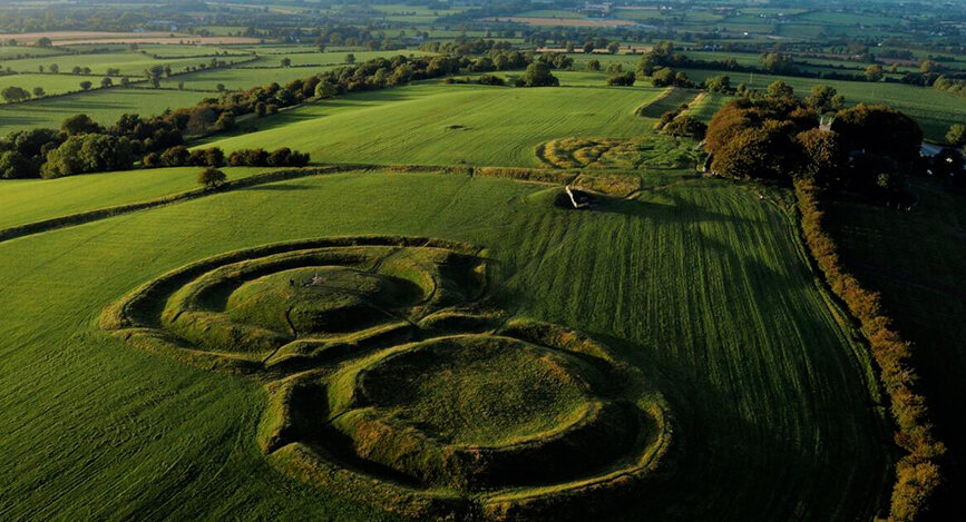 Colline de Tara dans l'est de l'Irlande