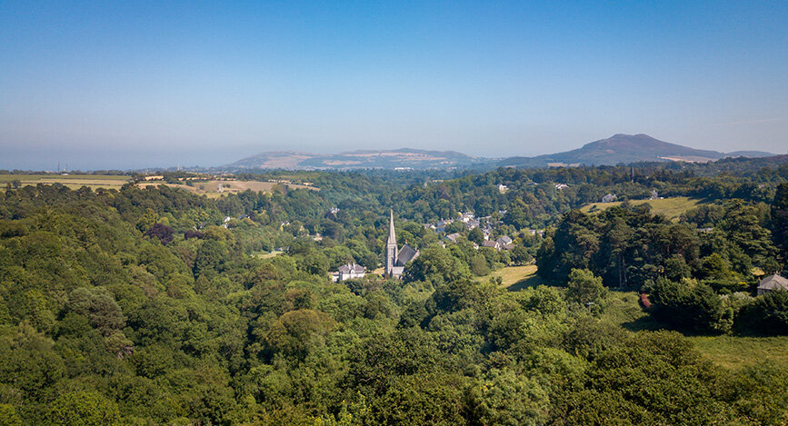 village de Enniskerry en Irlande