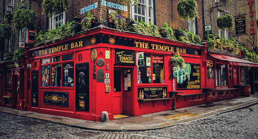 Temple Bar à Dublin en Irlande
