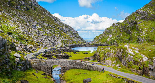 Gap of Dunloe en Irlande dans le comté de Kerry