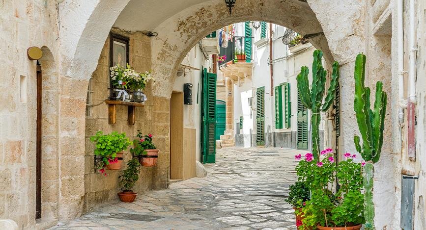 Province de Bari, les Pouilles, l’Italie méridionale.