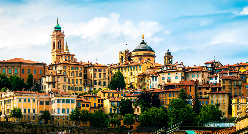 Ville de Bergame en Italie