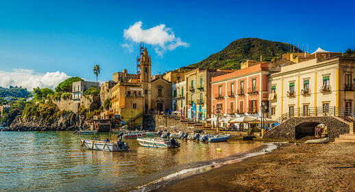 Lipari dans les îles Eoliennes en Italie