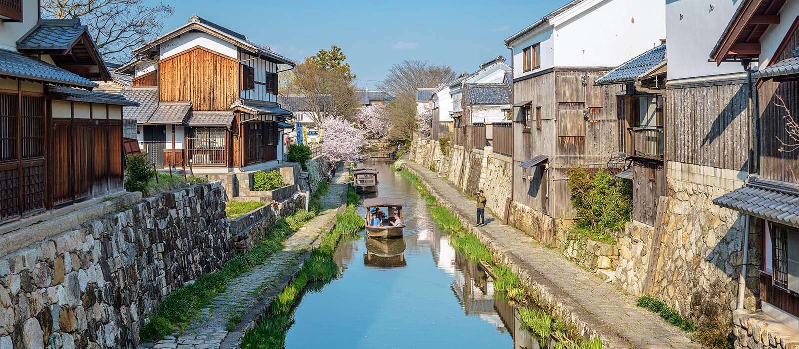 Canal de Hachiman-bori au Japon