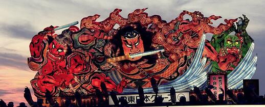 Char traditionnel du Nebuta Matsuri à Aomori