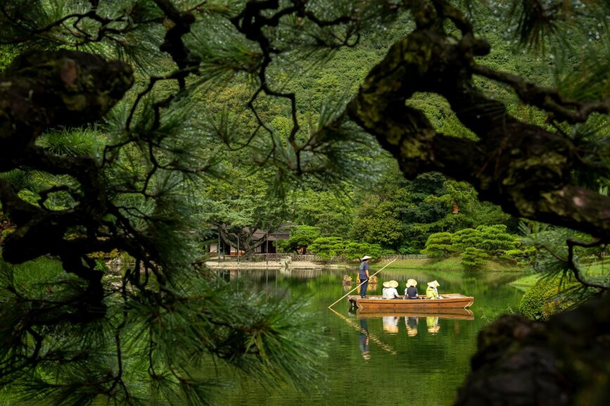 Le jardin Ritsurin à Takamatsu