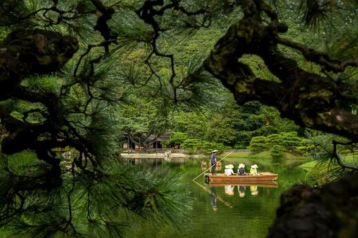 Le jardin Ritsurin à Takamatsu