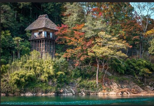 Villa Garyu Sanso à Ozu sur l'île de Shikoku au Japon
