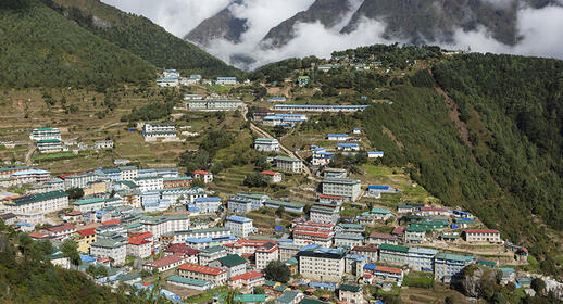 Village de Namche au Népal
