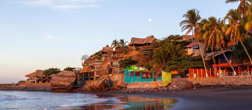 Plage d’El Tunco, El Salvador.