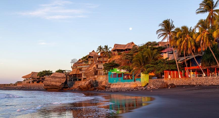 Plage d’El Tunco, El Salvador.