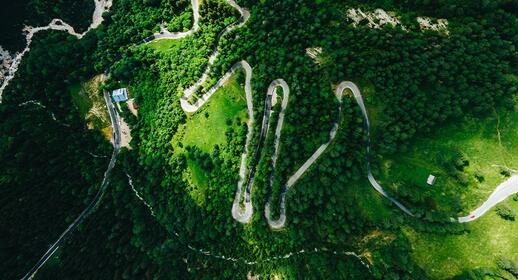 Col de Vrsic en Slovénie