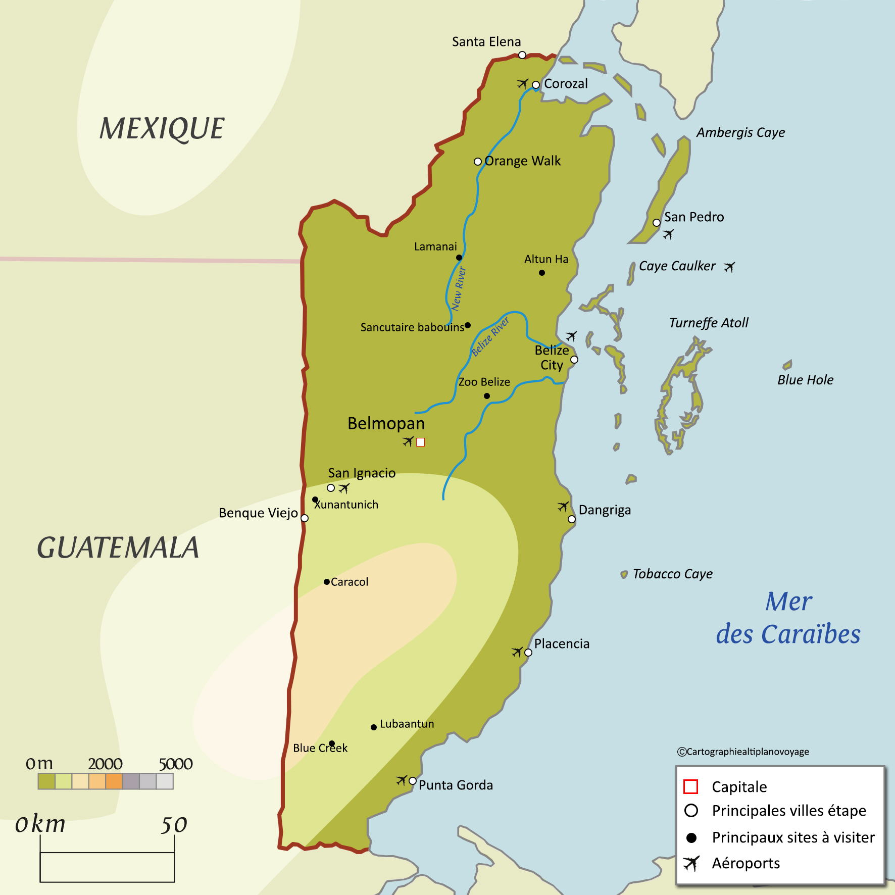 belize carte - Image